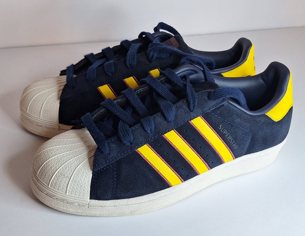 Adidas Superstar Collegiate Navy Rare Retro 80s Vintage Skater Grunge Sneakers